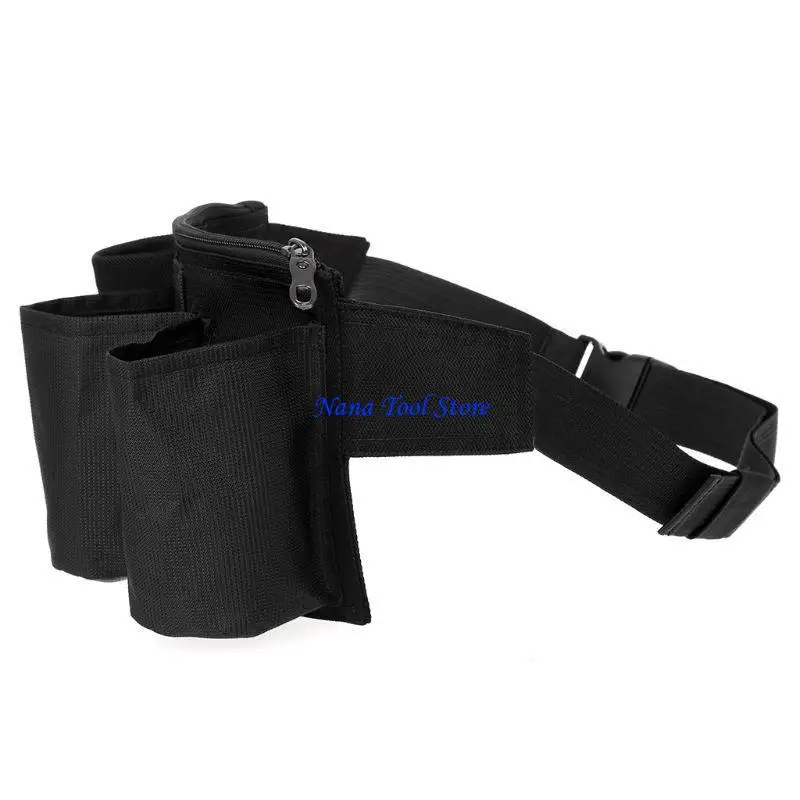 31GJ Restaurant Cleaner Waiter Waist Belt Tool Bag with Pockets Dining Cleaning Tool Storage Bag Hotel Cleaners Storage