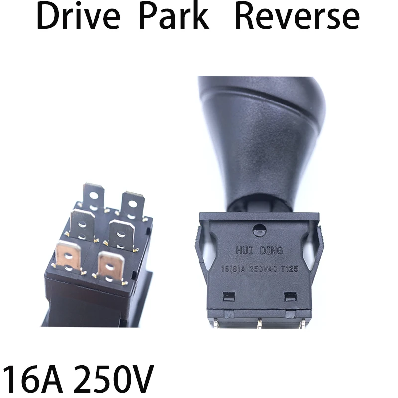 KCD4 Kids Electric Car Forward/Backward/Stop Switch ON-OFF-ON Reverse Handle Toggle Switch for Toy Car Motor Start Replacement