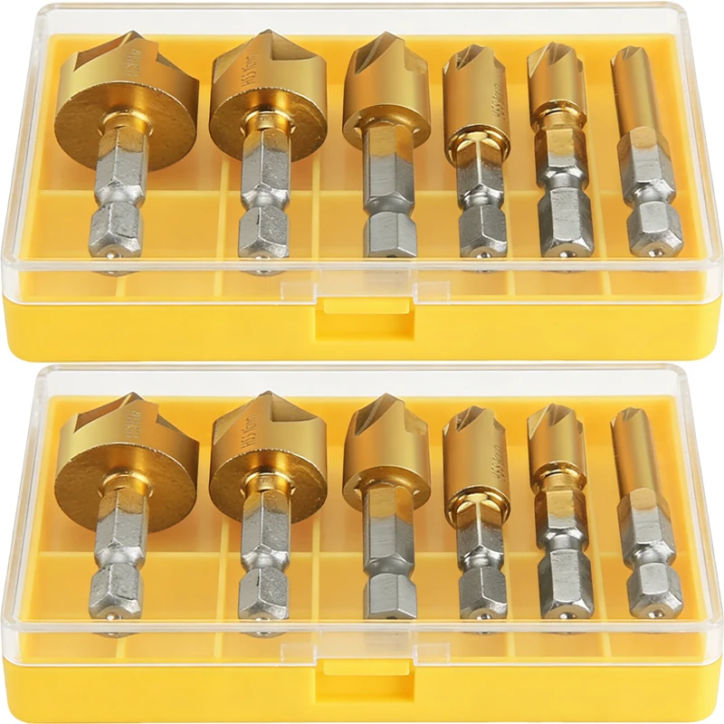 conjunto-de-6-pecas-de-brocas-escareadoras-hss-com-haste-hexagonal-de-1-4-polegada-6-19mm-com-flauta-e-Angulo-de-90-graus-e-puncao-de-centro-para-metal-madeira-e-plastico