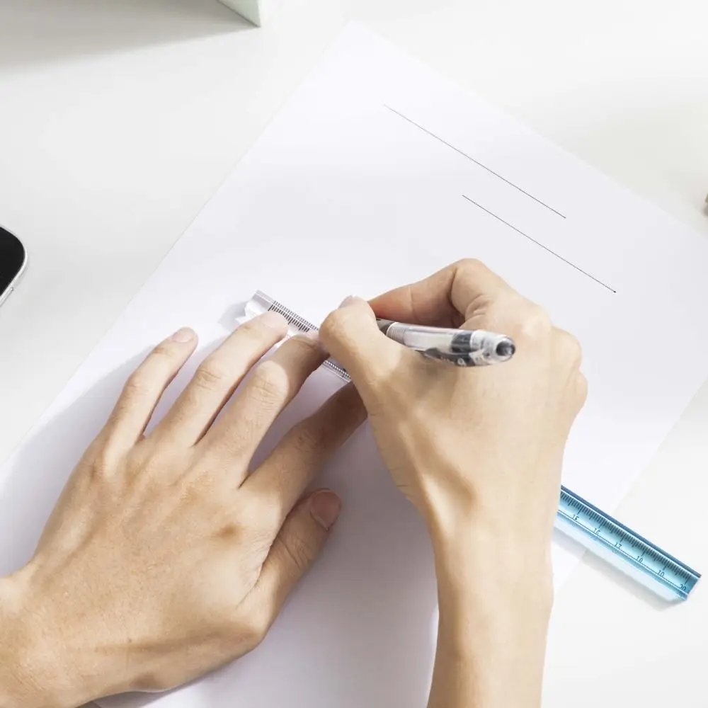 15cm 20cm 30cm Gradient Straight Rulers Multifunction Dividing Math Drawing Ruler Acrylic Transparent DIY Drawing Tools School