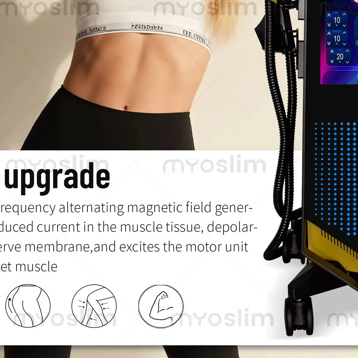 

MYOslim PRO EMS Body Sculpt Machine 15 Tesl 6500W Hi-emt Lose Weight RF Body Slim Muscle Stimulation Professional EMS Machine