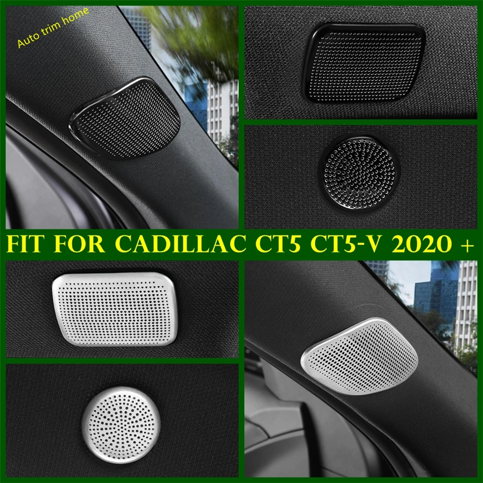 

Pillar A Tweeter Post Roof Stereo Speaker Loudspeaker Horn Hood Cover Trim For Cadillac CT5 CT5-V 2020 - 2022 Car Accessories