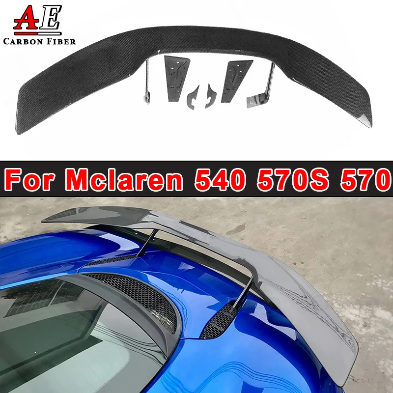 

For Mclaren 540 570S 570 Carbon Fiber Rear Trunk Lid Spoiler Tail Wing Lip Splitter Diffuser N Style Auto Parts Body Kits