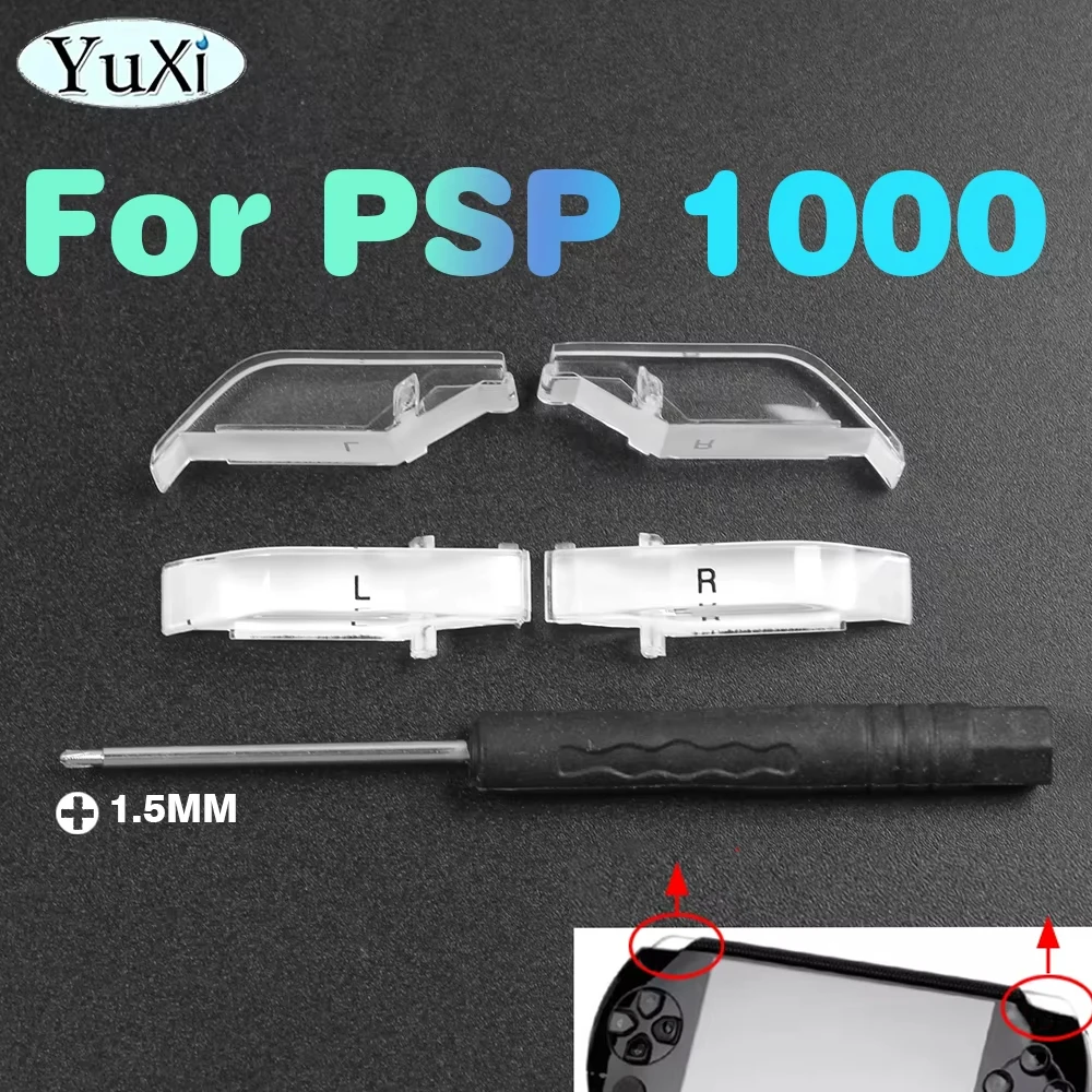 

1Pair L R Trigger Button for PSP 1000 Housing Shell White Left Right Button Key for PSP1000 Game Console Original Replacement