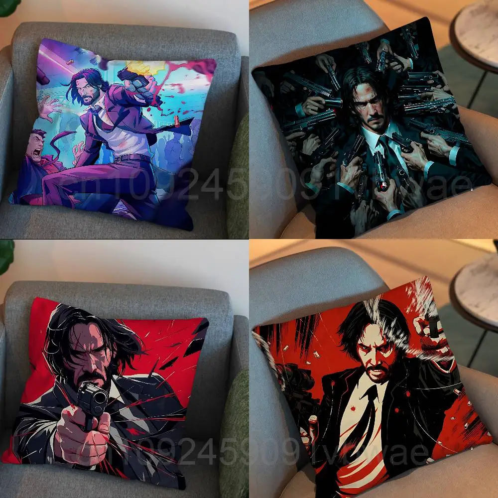 

game Assassin John Wick pillow cover living room sofa cushion cover bedroom room bed pillow cover home decoration