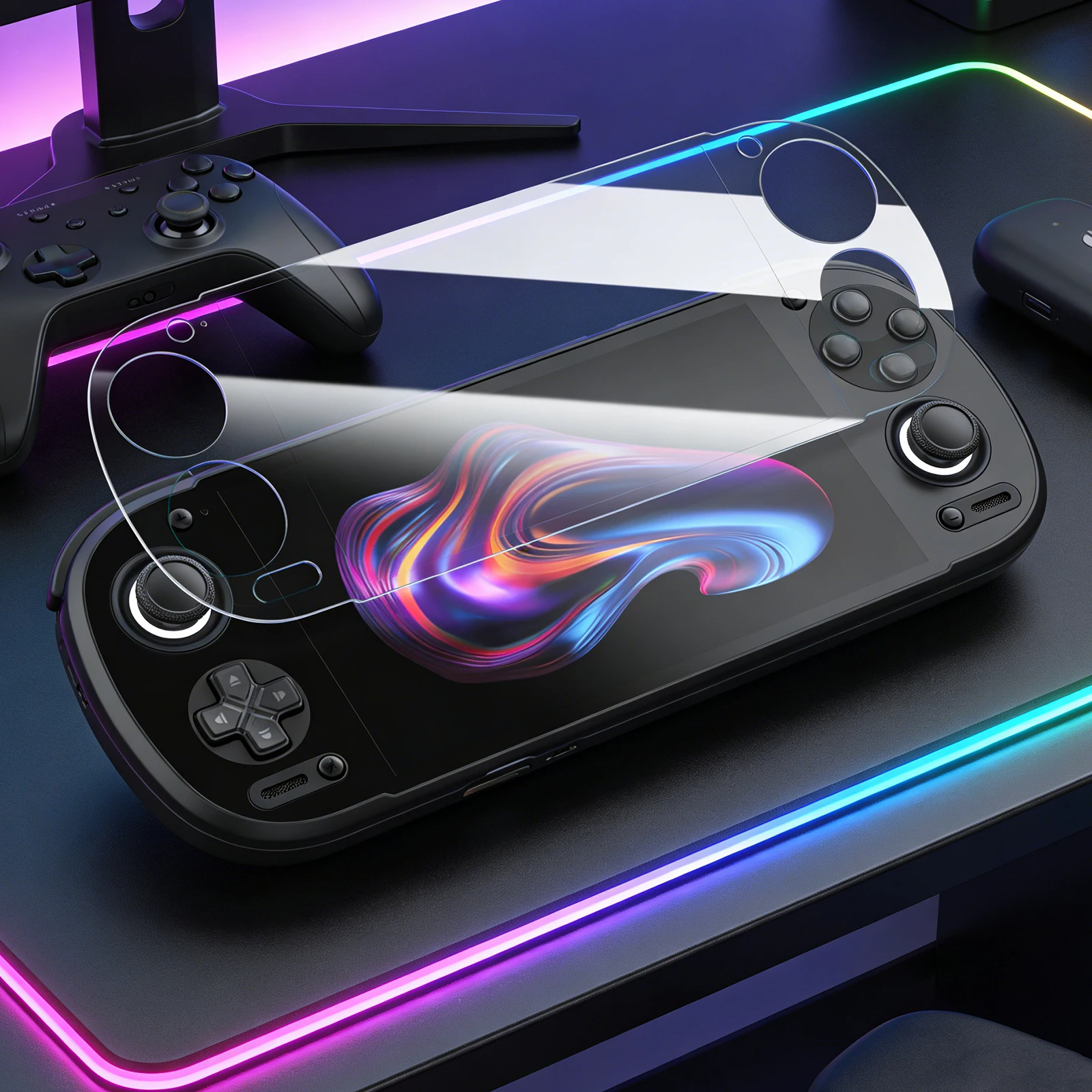 HD Film Protective Sticker for Retroid Pocket 6 Handheld Game Console High-Definition Clear Film Full Coverage Anti-Fingerprint