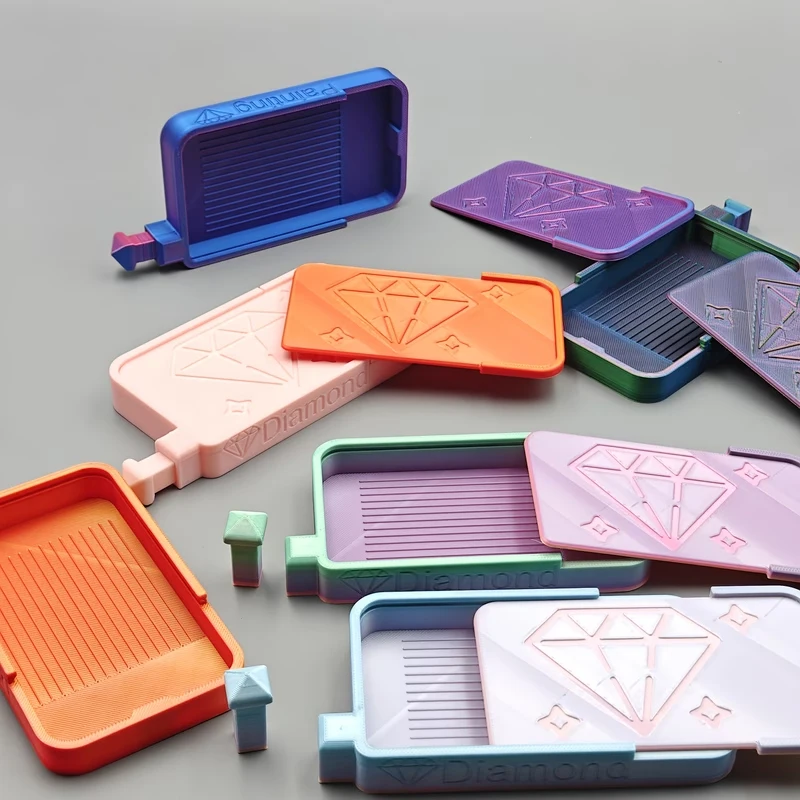 Diamond boat shaped point Diamond Painting Tray Painting Pen Tray Storage Box Tools   Accessories Diamond Art Tools Storage Box