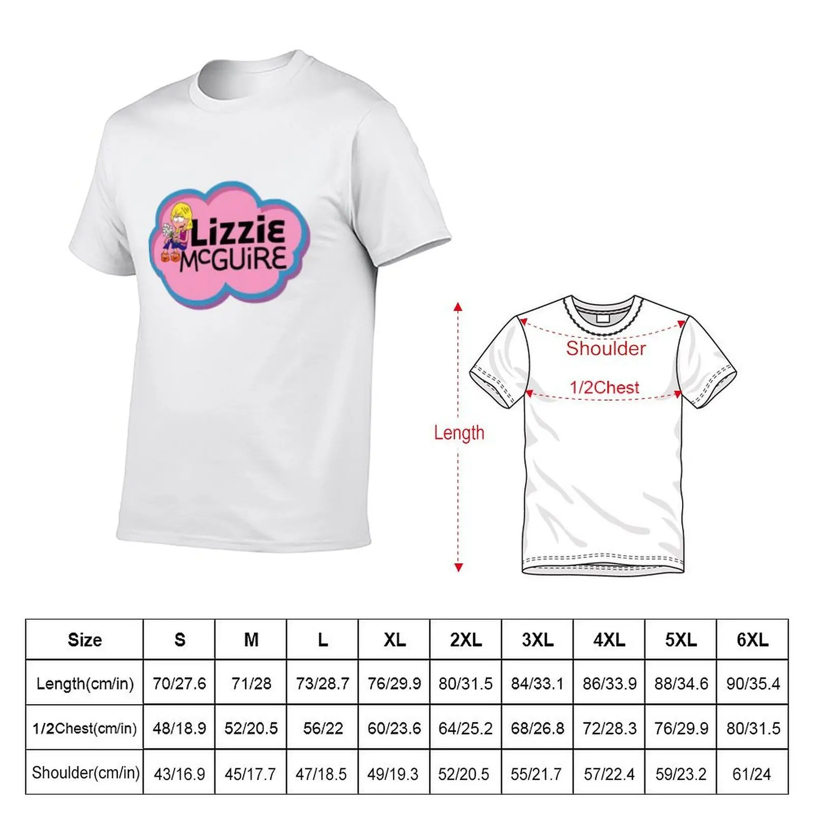 Lizzie McGuire T-Shirt t shirts for man pack cotton t shirts with prints t shirt for man 100 percent cotton T-shirt