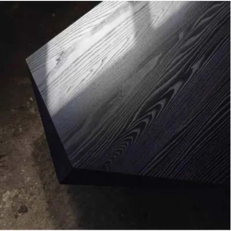 

Кофейный столик Wabi Sand Wind из массива дерева, черный, нестандартной формы, ромбовидный, минималистичный, для гостиной