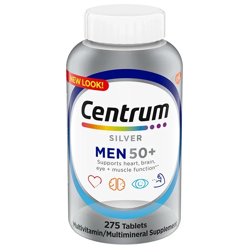 Multi-vitamins, multi-mineral supplements and multi-vitamin silver tablets are suitable for men and women over 50 years old.