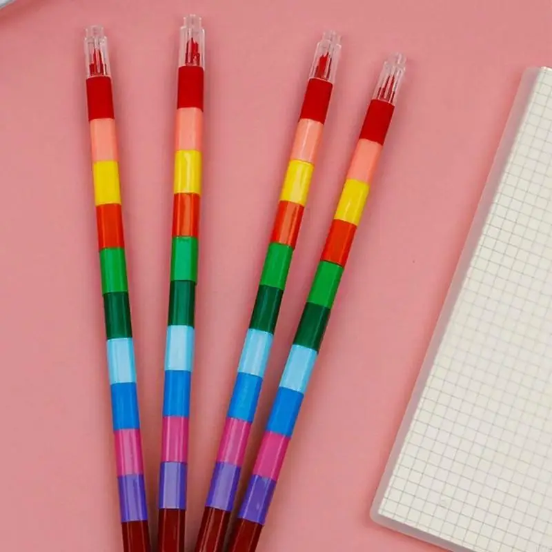 H7JF 12pcs Mini Crayon Puns for Palm Grip Diy Graffiti Рекомендуется 3 ＋ для детей Рождества Рождество Новый год GI