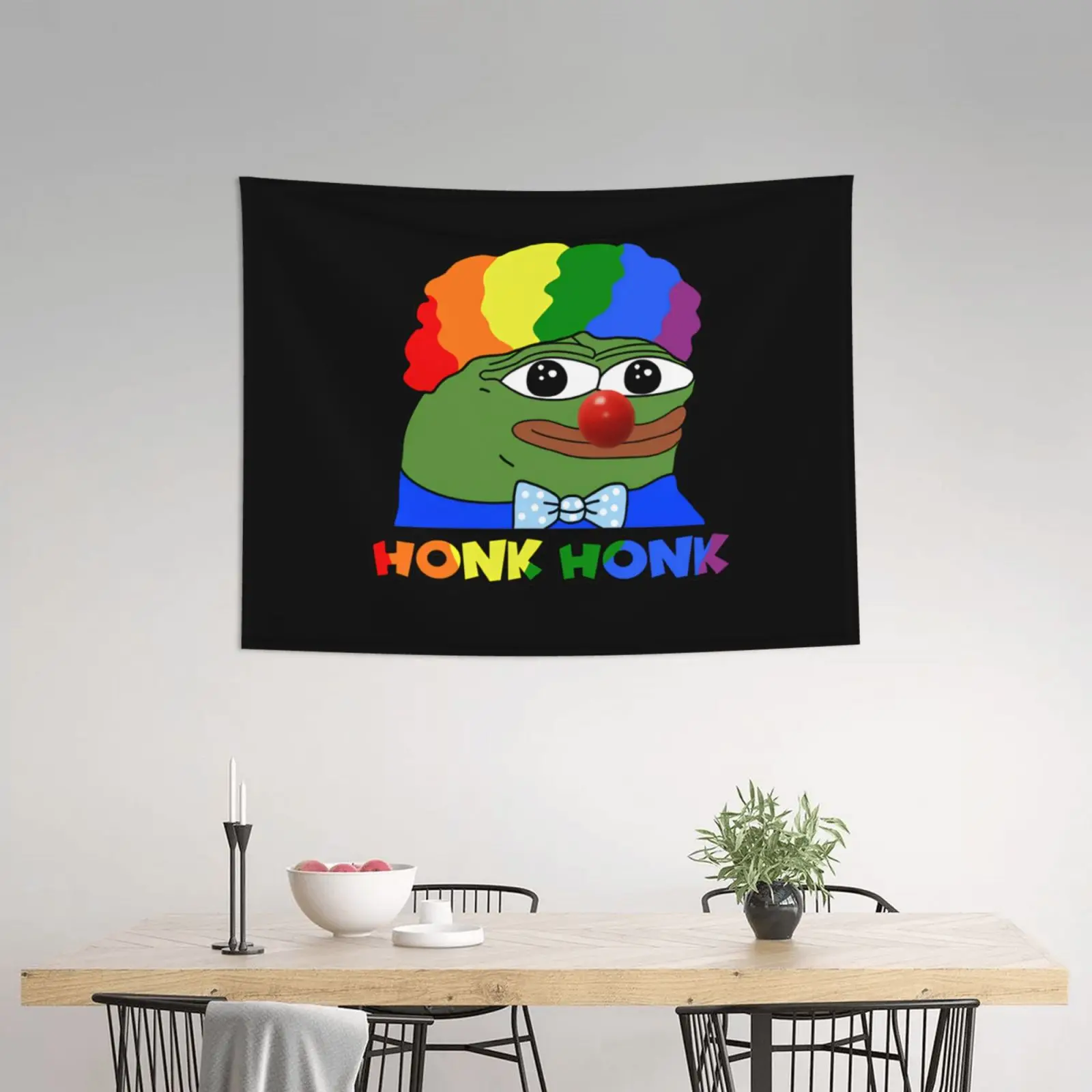 Clown Pepe Honk Honkler Meme arazzo appeso a parete Hippie Decor Mandala Kawaii Room Decor astrologia