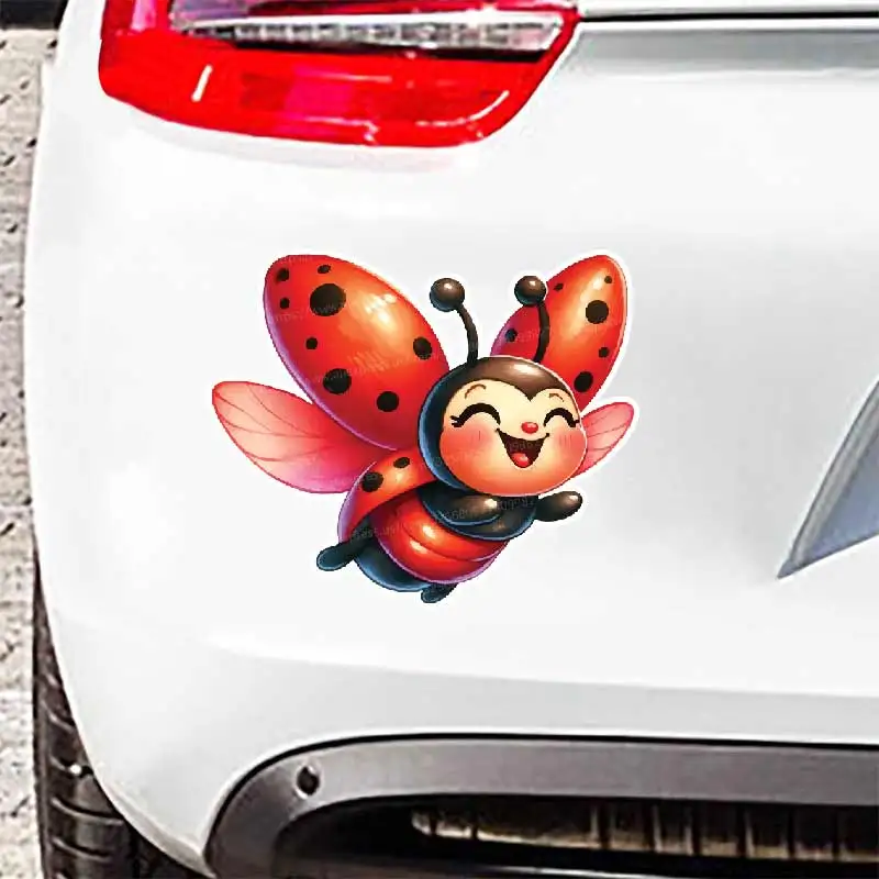 

Car stickers Ladybug Car Sticker Vinyl Decal Waterproof Rear Window Motorcycle Camper Bumper Truck Laptop Decoration SH830
