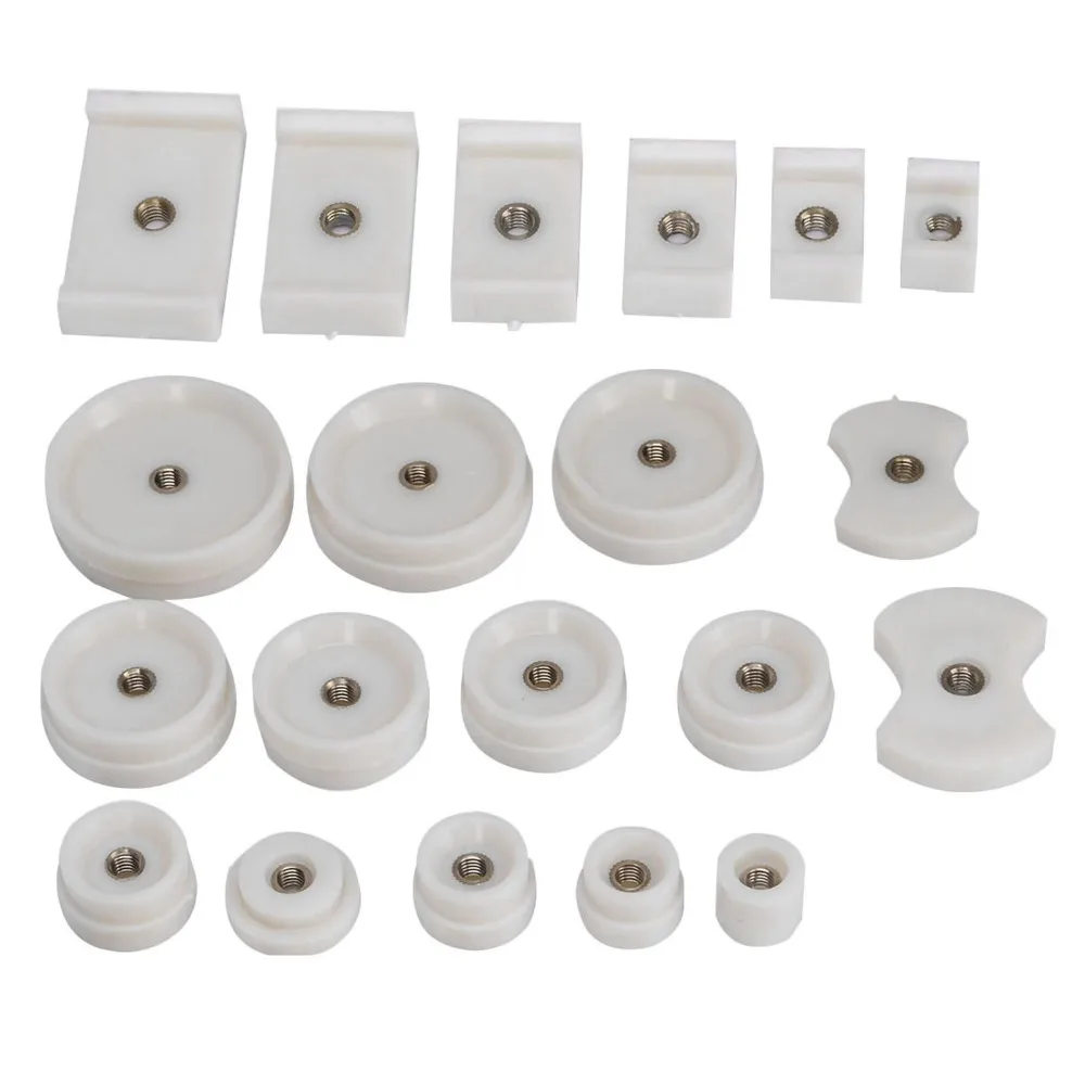Full Set 20 Pcs Set Watch Repair Tool White Color Back Case Press Dies Watch Case Press Die Kit Table Model Capping Machine