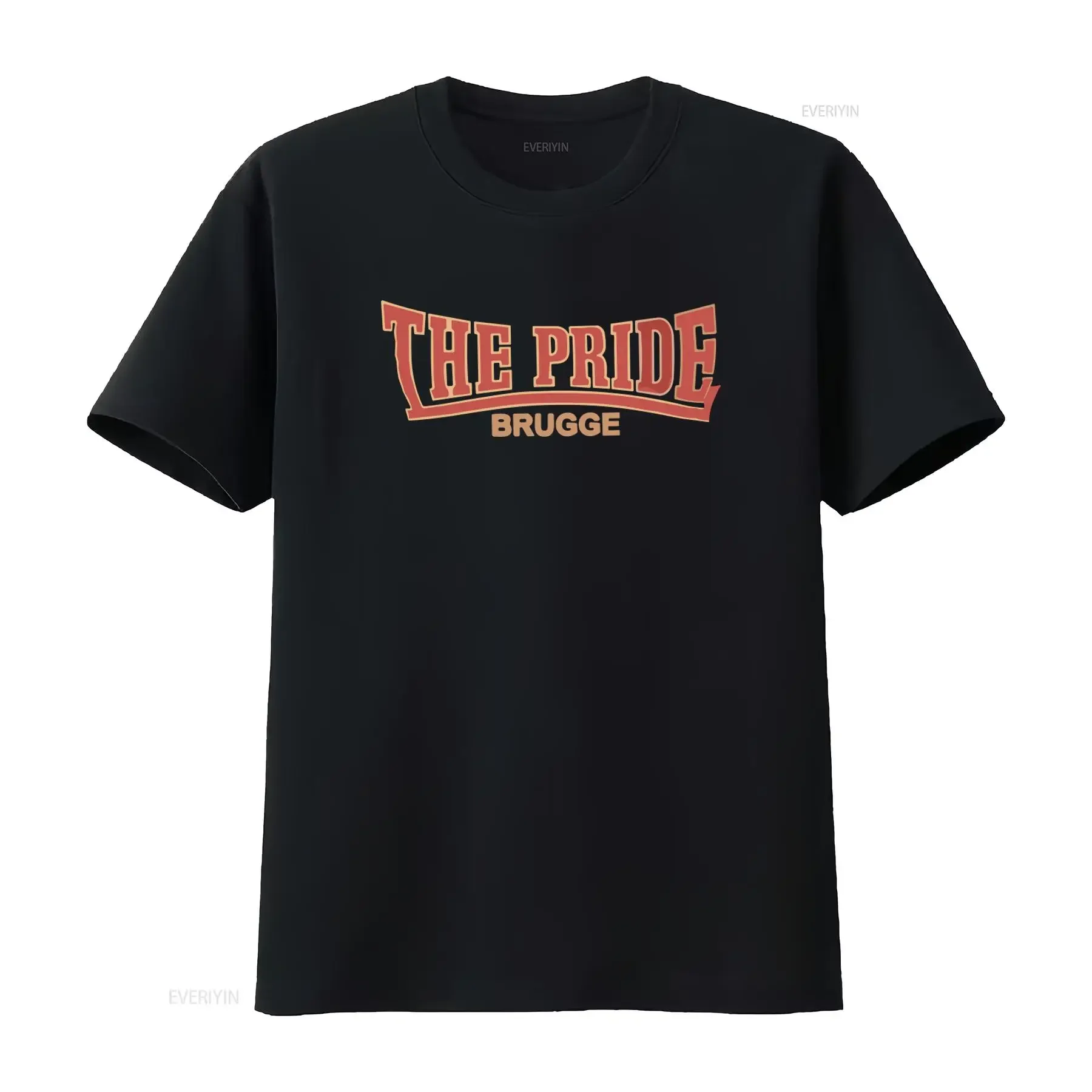T-shirt noir Pride Brugge pour style Oi Skinhead, taille XXLarge XXL, vintage, délavé, légèrement streetwear, doux, décontracté, polyvalent