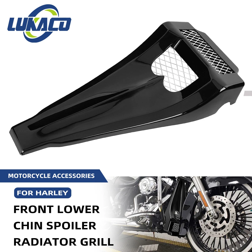 

For Harley Touring FLH FLTRX FLHX FLHT Electric Road Street Glide 1997-2013 Motorcycle Front Lower Chin Spoiler Scoop Black