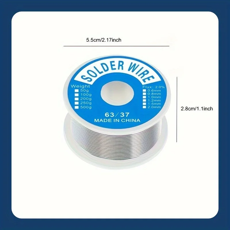 High Quality Genuine, High-Purity Active, High-Quality Lead-Free Solder Wire, 50g-1.76oz, With Rosin Core Flux 1.5-2.0% view 3