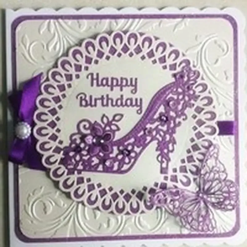 Metal Dies Cut Card Making High-Heeled Shoes Cutting  Stencil Scrapbooking Paper Embossing Craft