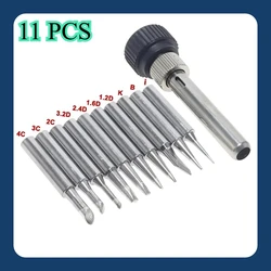 ‌10 Pcs 900M Lead-Free Soldering Tips - Welding Sleeve Included, Premium Replaceable Tips for Most Soldering Stations