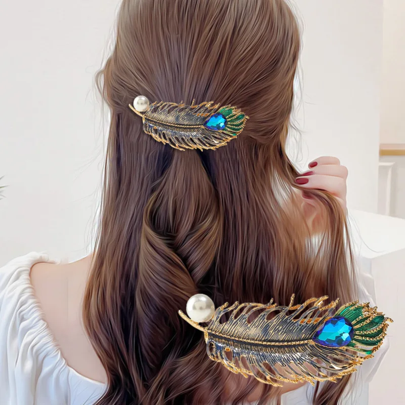 Spring Hair Clip Hairpin Side Bang Barrette Headdress Makeup Wash Face Accessory Versatile Headwear Headpiece Styling Tool Jewel