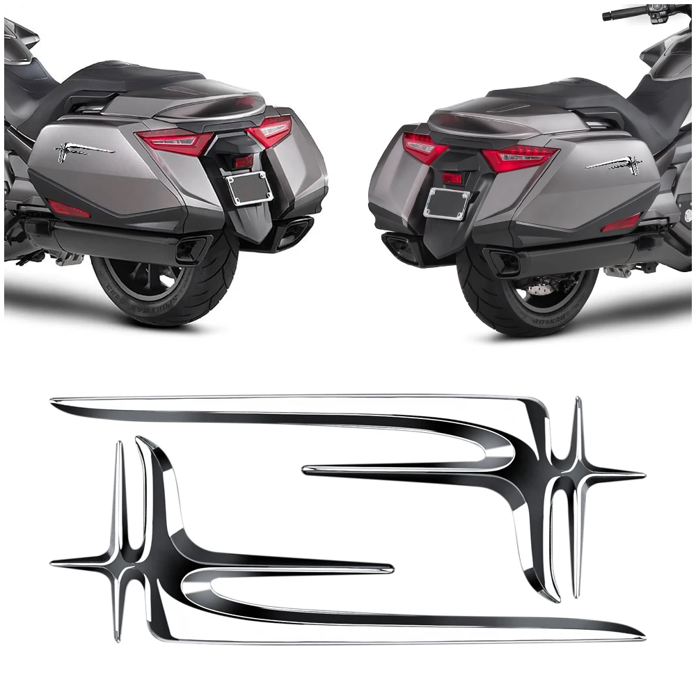 

Fit for Honda GL1800 GL1500 Goldwing 1800 1500 1990-2024 Motorcycle Accessories Rear Luggage Chrome Decorative Decal Stickers