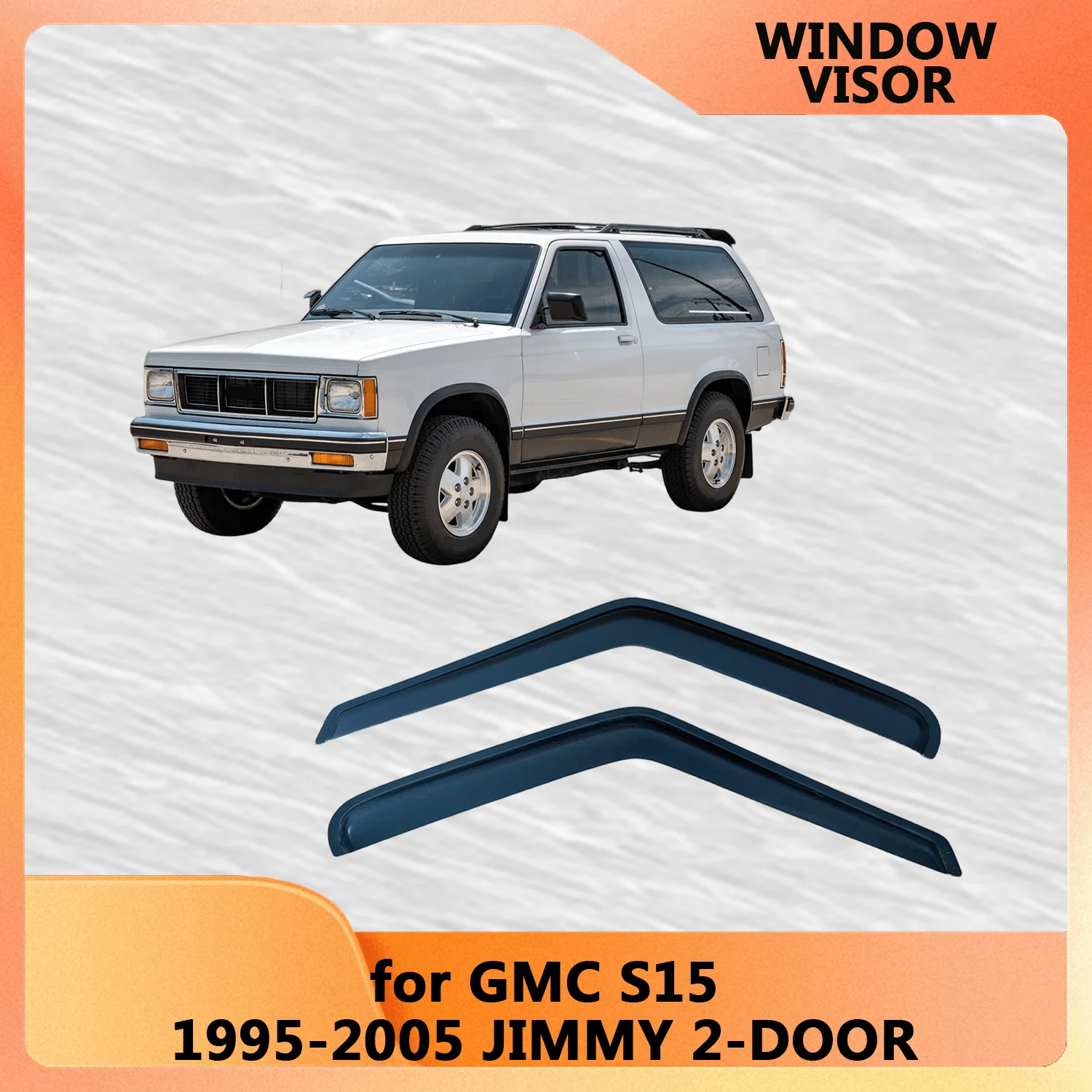 

Оконный козырек для GMC S15 1995-2005 JIMMY 2-ДВЕРНЫЕ ветровые дефлекторы, защита от дождя, дверной козырек, вентиляционные шторы, внешние детали вентилятора