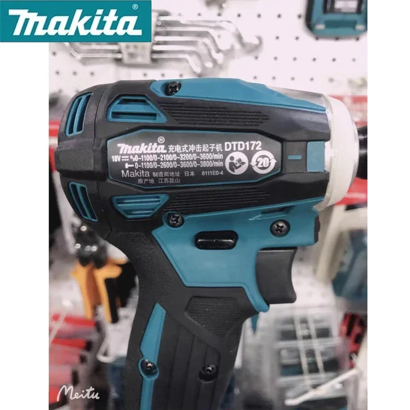 Makita DTD172 Cordless Impact Driver 18V LXT BL Brushless Motor Electric Drill Wood/Bolt/T-Mode 180 N·m Rechargeable Power Tools