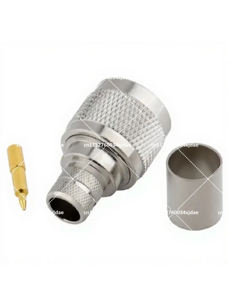 10-Piece N-Type Male Connector Crimping for RG8 RG213 RG165 LMR400 7D-FB Cable RF Adapter