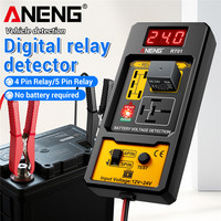 ANENG 11-25V Relay Detector RT01 Digital Universal 4/5 Pins Car Battery Vehicle Detection Digital Display Voltage Battery Tester