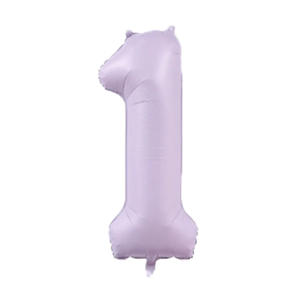 40inch Cream Purple Number Balloon 0 1 2 3 4 5 6 Number Ballons Baby Shower Birthday Party Wedding anniversary Crown Decorations