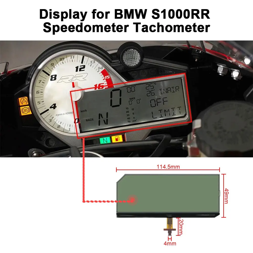 

Speedometer Tachometer LCD Display for BMW S1000RR