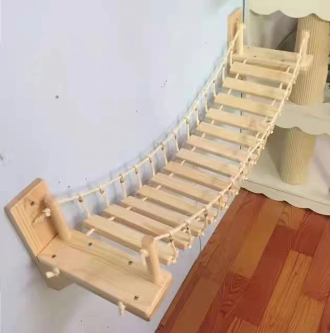 

frame Wall-mounted can be connected to the jumping platform cat nest multi-functional New Zealand pine solid wood cat bridge