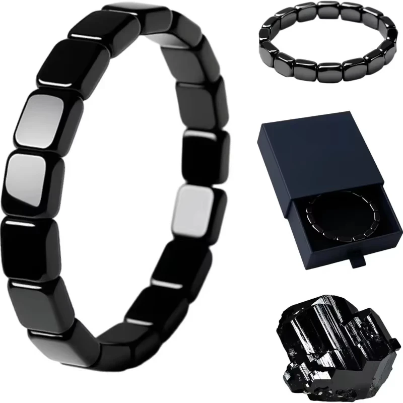 NEW Hematite Bracelet Men Naturally Support T Levels Enhance Mental Focus Restore Confidence Stretch Healing Bead Jewelry 2026