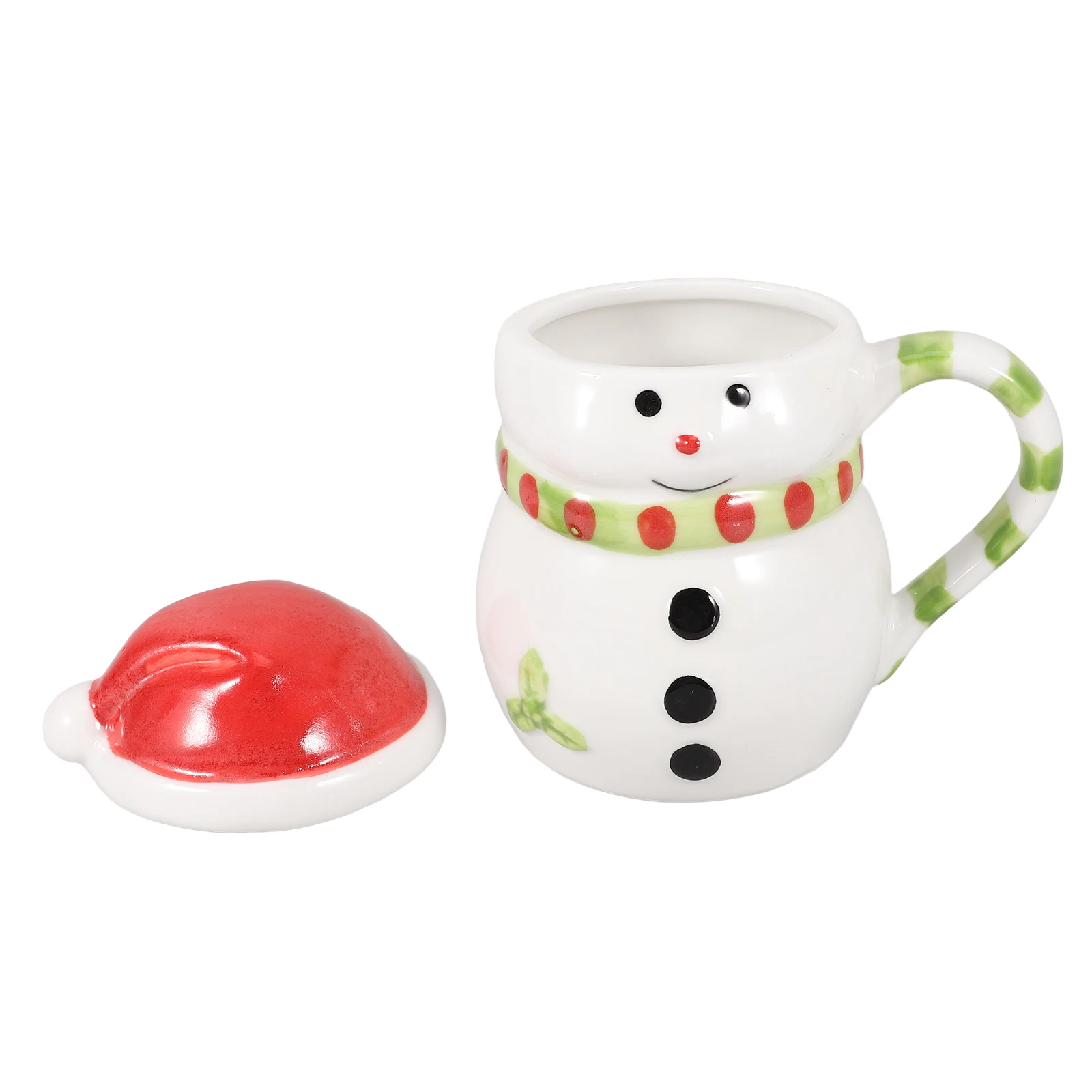 

Christmas Ceramic Snowman Mug Decorative Water Cup Coffee Tea Milk Beverage Container Home Bakery Office Use Snowman Coffee Mug
