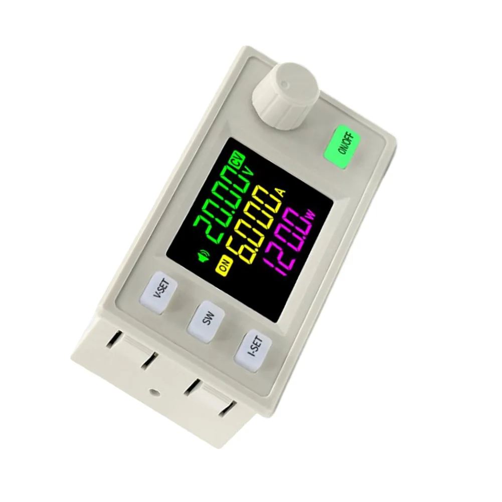 SK120X CNC DC Step-Up Step-Down Converter Color Screen Adjustable Voltage Current Regulator Power Supply Solar Charge Module
