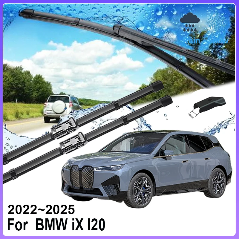 Auto-Fensterwischer für BMW iX I20 Zubehör 2023 2022 2024 2025 – Frontscheibenwischer aus Gummi, Regenwischerblätter, Bürsten und Ersatzteile