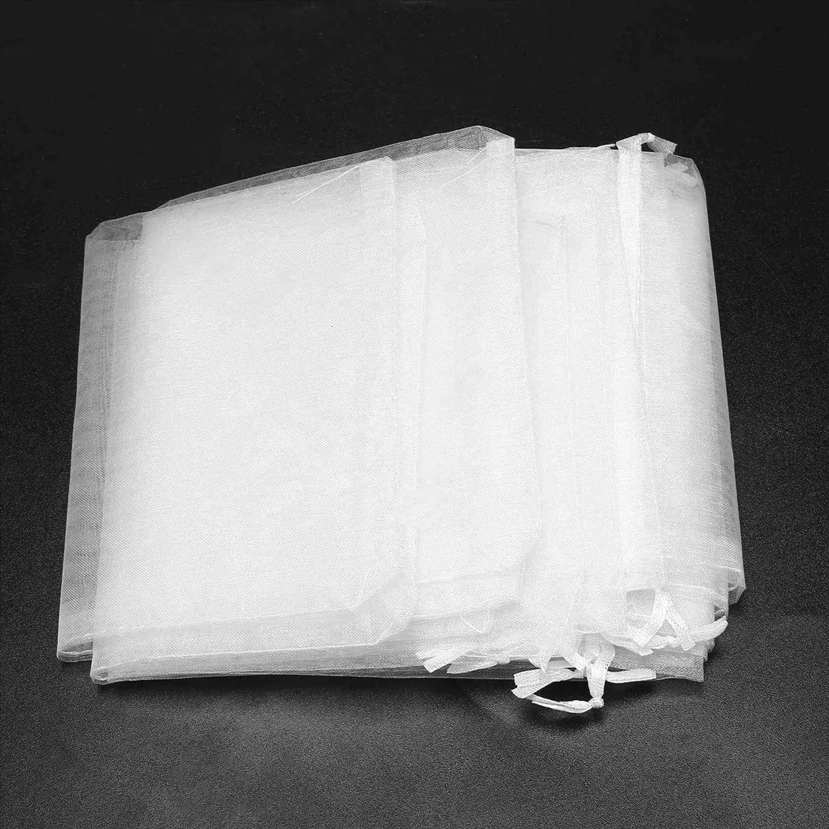 

Учитанные - 80 шт. прозрачные мешки для вина из органзы, 137 см, многоразовые простые платья с запахом для бутылок, праздничная упаковка, детский душ, свадьба (белый)