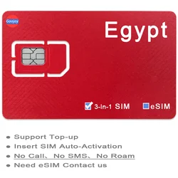 Egypt Prepaid Sim Card,Cairo,Africa 4G Wifi Unlimited Internet Data Plan,4G LTE Network Phone Card,Orange Travel Data Sim Card