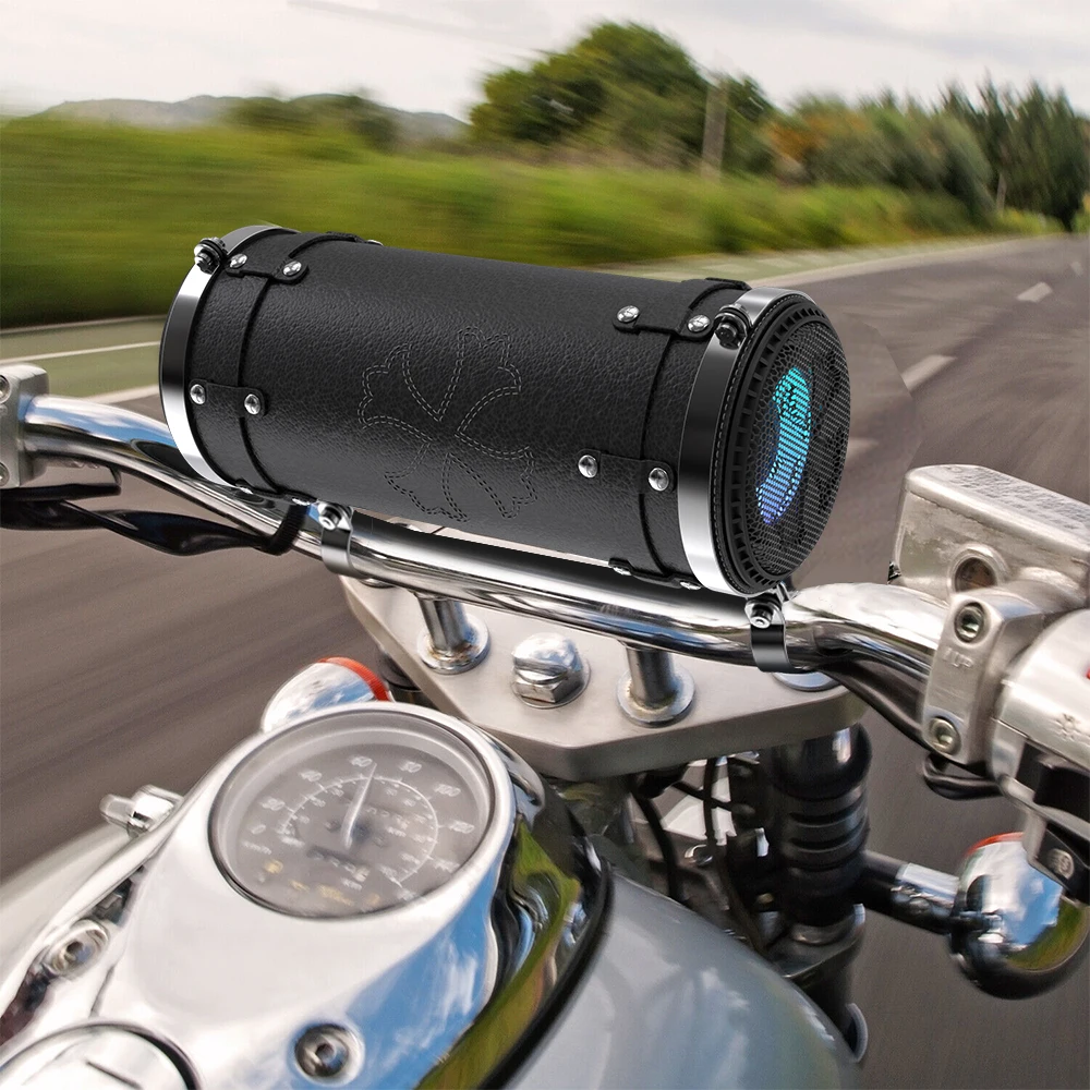 Gsou แถบเสียงรถจักรยานยนต์ RGB ขยายลําโพงสําหรับรถจักรยานยนต์ UTV ATV Marine Ect