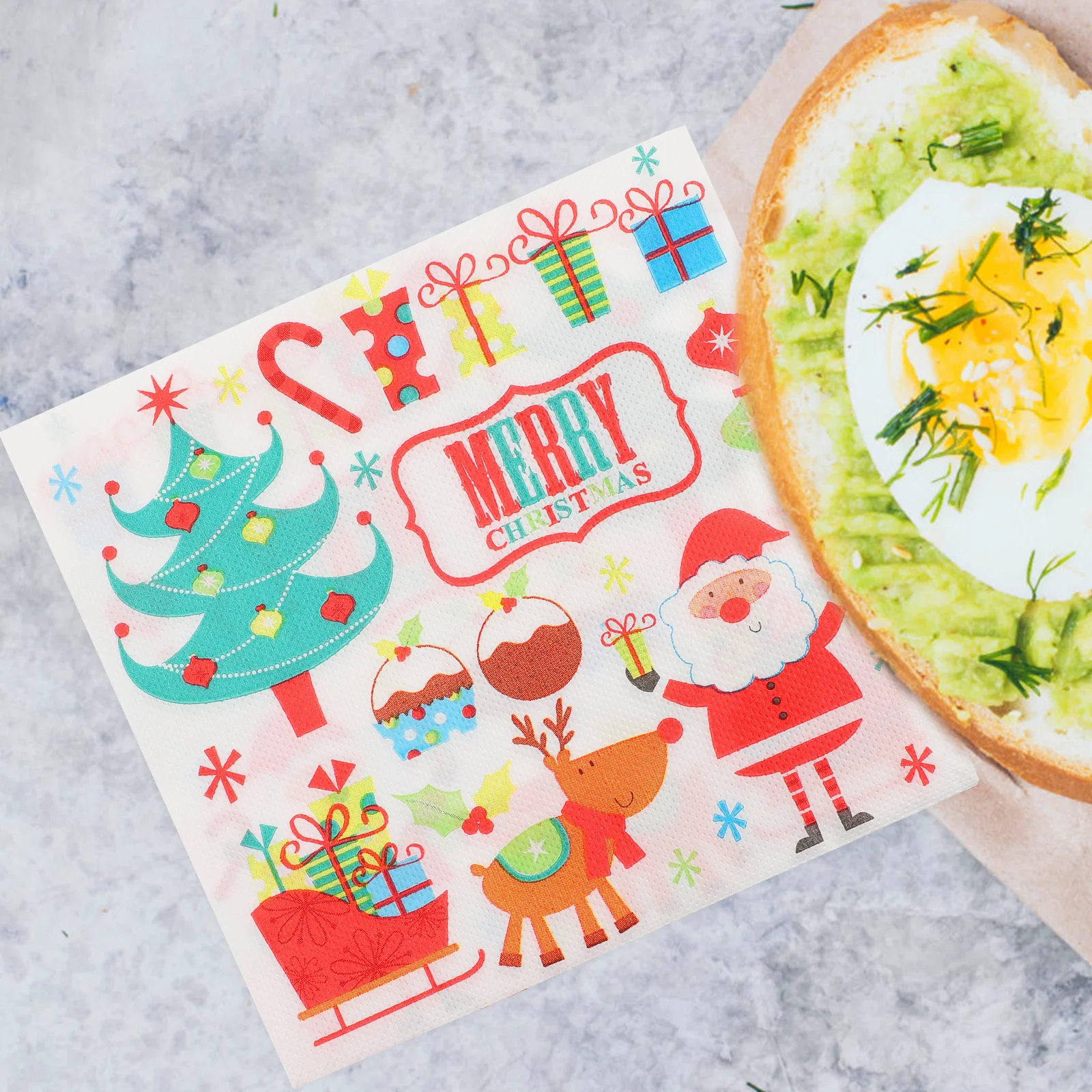 

40pcs Disposable Oil Absorbing Paper 750 Piece Puzzles Grease Resistant Wrapper For Baking Frying Food Picnic Xmas Pattern Paper