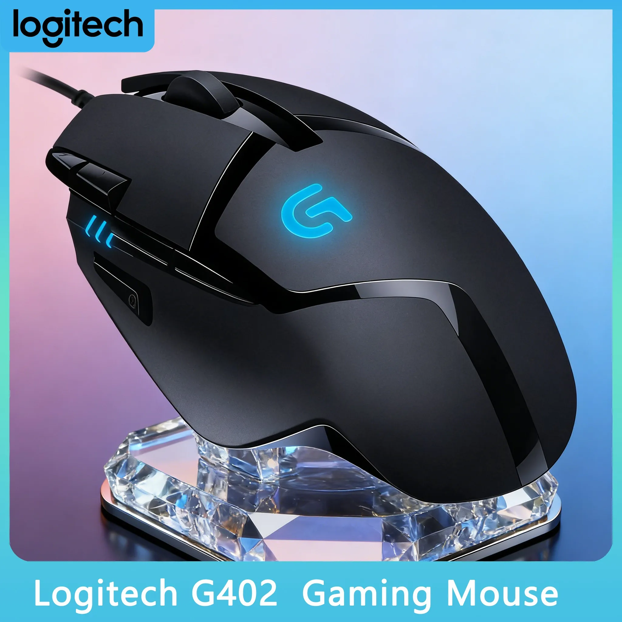 Logitech G402 - 108g Lightweight for All-Day Gaming Comfort