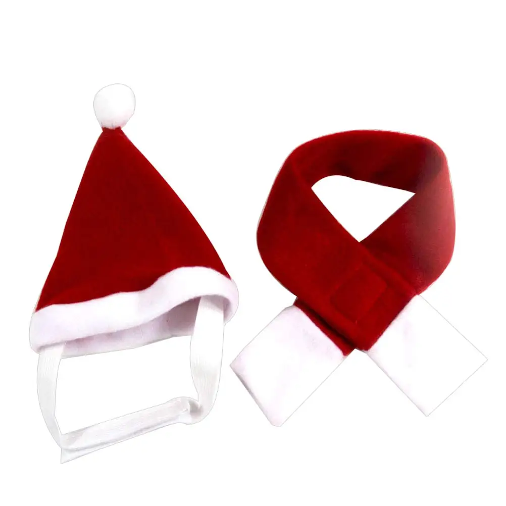

Hat For Dog Winter Warm Christmas Hat For Cat Clothing Christmas Costume for Cat Dog Outfit Accessories