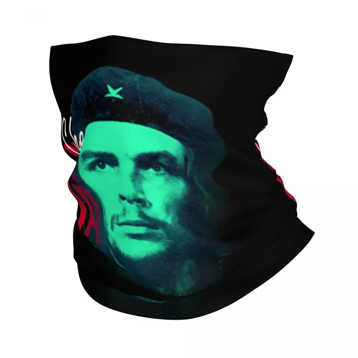 Che Guevara Hero Bandana Winter Neck Warmer Women Windproof Wrap Face Scarf for Ski Cuba Cuban Socialism Freedom Gaiter Headband