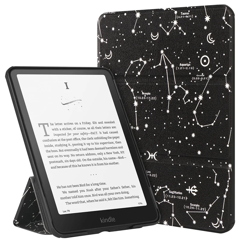 Foldable Case for 7'' Kindle Paperwhite Signature Edition 12th Colorsoft 1st Gen 2024 7 Inch SA568B SA569P Auto Sleep Wake Cover
