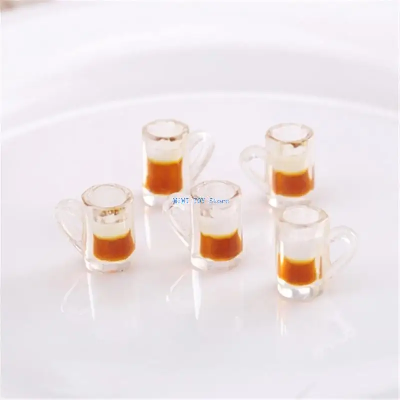 

24BE Resin Small Wine Cups Dollhouse Model Modern Tabletop Dollhouses Decor Supplies