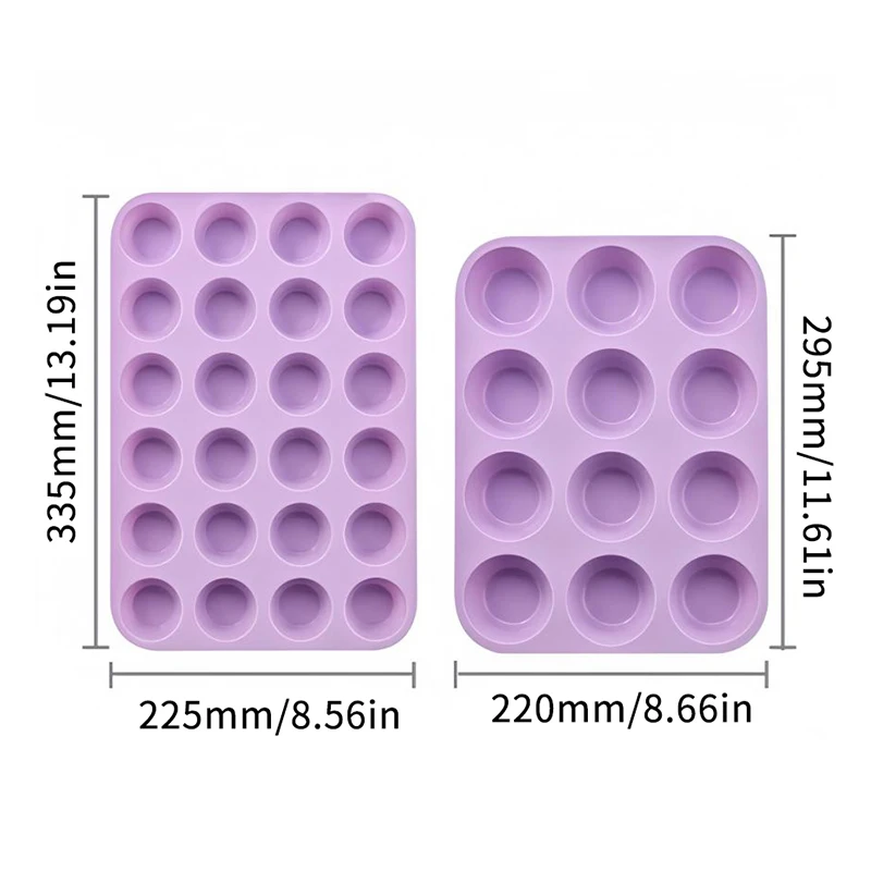 12/24 Holes Silicone Baking Mold For Baking 3D Bakeware Chocolate Round Sphere Mold Cupcake Pan Cake DIY Muffin Kitchen Tools