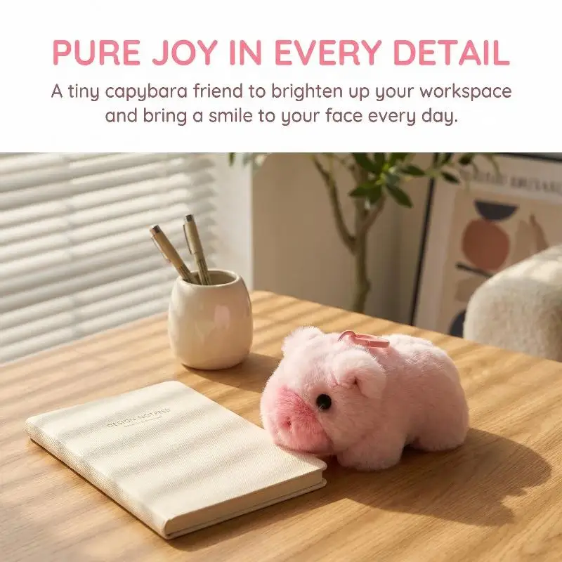 

Fluffy Mini Bunny Keychain for Women Capybara Rex Rabbit Fur Bag Pendant Purse Ornament for Accessories