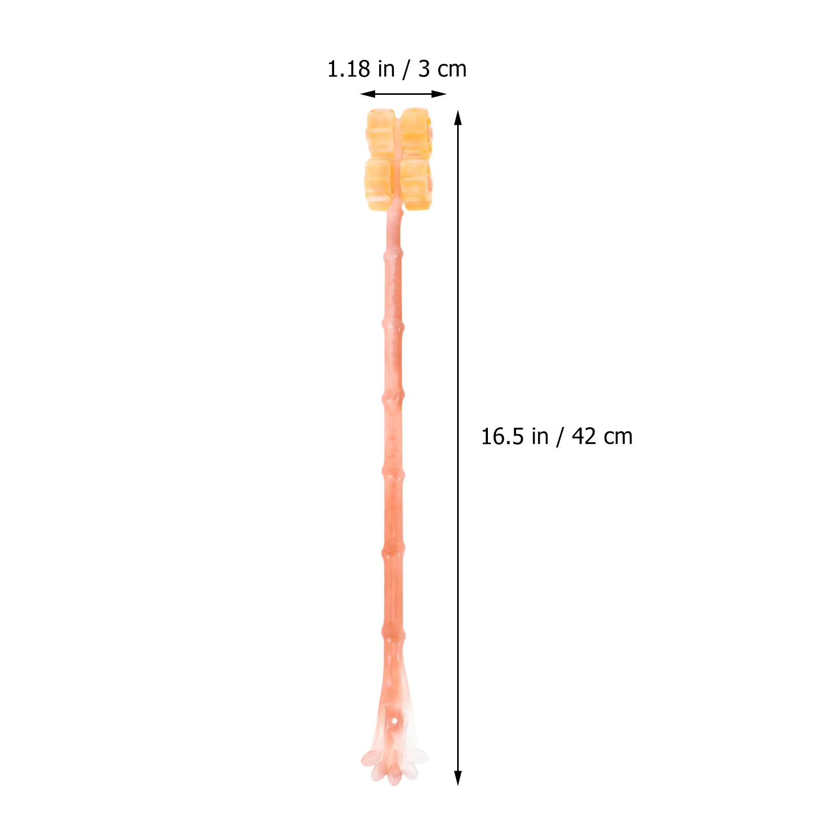 

4Pcs Rolling Wheel Back Scratcher Lightweight Durable Plastic Tool Portable Body Scratching Stick Effective Itching Relief