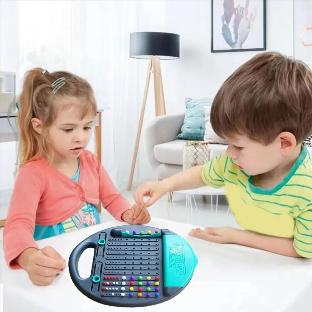 Juego interactivo de plástico a juego, tablero de ajedrez educativo, juegos de mesa de estrategia, pensamiento lógico Montessori