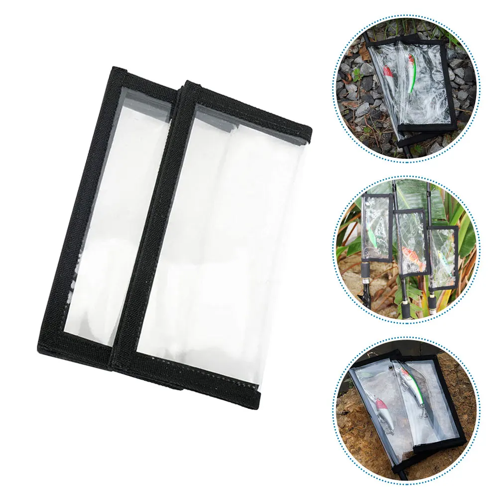 

2pcs Fishhook Protector Lure Covers Fishing Bait Transparent Bonnets Protective Durable Puncture Resistant Fishing Tools